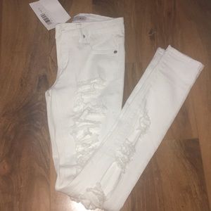 White Distressed Jeans